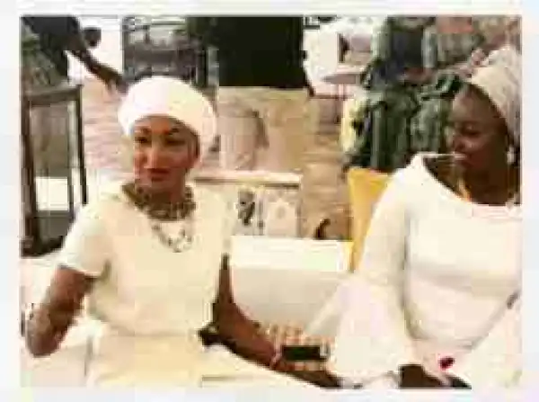 Rahama Indimi Looks Lovingly At Her Sister-In-Law, Zahra Buhari (Photo)